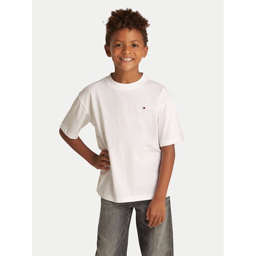 Tommy Hilfiger T-Shirt Essential Archive KB0KB09646 S Biały Regular Fit ze sklepu MODIVO w kategorii T-shirty chłopięce - zdjęcie 182703382