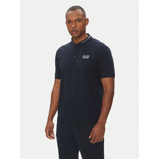 EA7 Emporio Armani Polo 7M000183 AF13511 UB102 Granatowy Regular Fit ze sklepu MODIVO w kategorii T-shirty męskie - zdjęcie 182703501