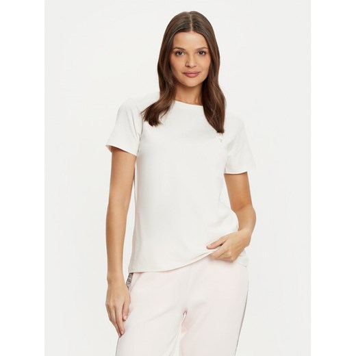 Guess T-Shirt V4YI09 J1314 Écru Oversize ze sklepu MODIVO w kategorii Bluzki damskie - zdjęcie 182703632