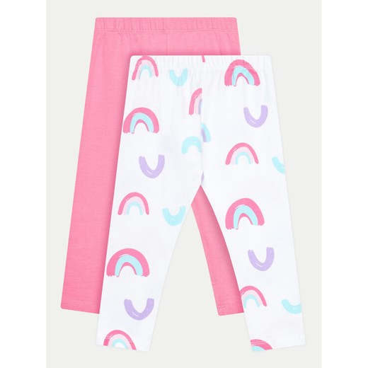 OVS Komplet 2 par legginsów 1975843 Biały Slim Fit ze sklepu MODIVO w kategorii Spodnie i półśpiochy - zdjęcie 182703661