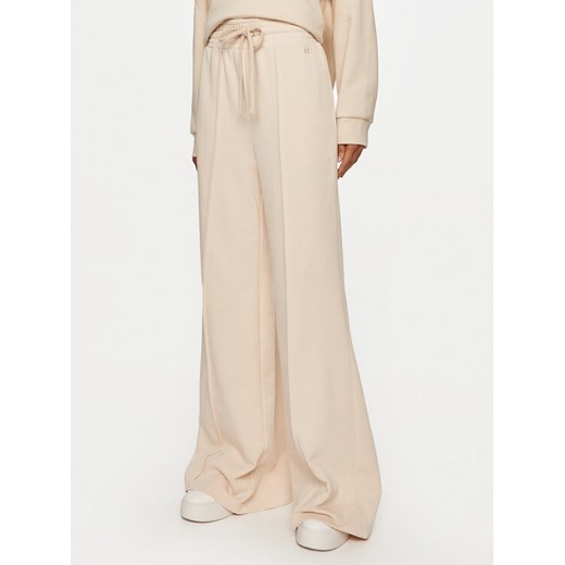 TWINSET Spodnie palazzo 242TP2492 Écru Relaxed Fit ze sklepu MODIVO w kategorii Spodnie damskie - zdjęcie 182703782