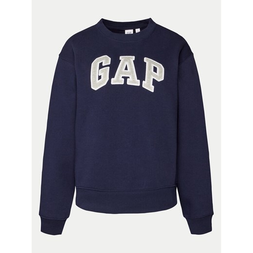 Gap Bluza 554936-12 Granatowy Regular Fit ze sklepu MODIVO w kategorii Bluzy damskie - zdjęcie 182703872