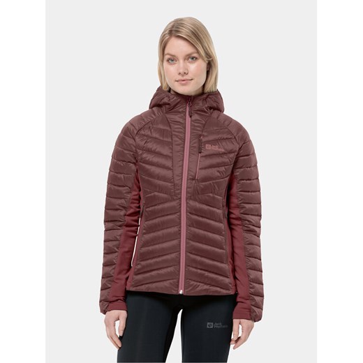 Jack Wolfskin Kurtka outdoor Routeburn Pro Ins Jkt 1207192 Bordowy Regular Fit ze sklepu MODIVO w kategorii Kurtki damskie - zdjęcie 182703893