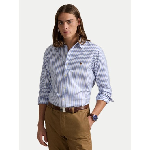 Polo Ralph Lauren Koszula 710886462003 Błękitny Custom Fit ze sklepu MODIVO w kategorii Koszule męskie - zdjęcie 182703894