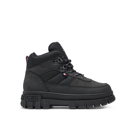 Tommy Hilfiger Trzewiki Lace-Up Bootie T3X5-33707-1492 S Czarny ze sklepu MODIVO w kategorii Buty zimowe dziecięce - zdjęcie 182703902