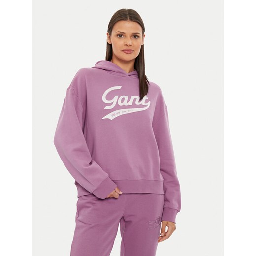 Gant Bluza 4200489 Różowy Loose Fit ze sklepu MODIVO w kategorii Bluzy damskie - zdjęcie 182703933