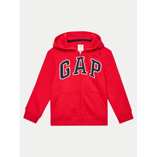 Gap Bluza 550082-00 Czerwony Regular Fit ze sklepu MODIVO w kategorii Bluzy chłopięce - zdjęcie 182703954