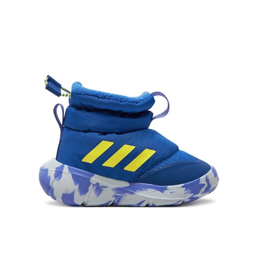 adidas Śniegowce Monofit Boot Shoes Kids IE6020 Niebieski ze sklepu MODIVO w kategorii Buty zimowe dziecięce - zdjęcie 182703983