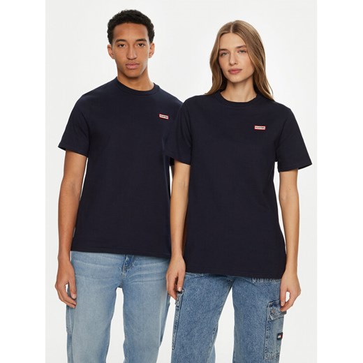 Hunter T-Shirt HARU0006242 Granatowy Regular Fit ze sklepu MODIVO w kategorii Bluzki damskie - zdjęcie 182704153