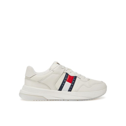 Tommy Jeans Sneakersy Tjm Retrocasual Runner EM0EM01528 Biały ze sklepu MODIVO w kategorii Buty sportowe męskie - zdjęcie 182704184