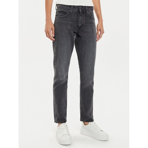 Lee Jeansy Rider 112341336 Czarny Slim Fit ze sklepu MODIVO w kategorii Jeansy damskie - zdjęcie 182704213