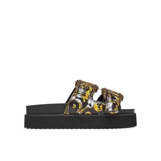 Versace Jeans Couture Klapki 78VA3SM1 Czarny ze sklepu MODIVO w kategorii Klapki damskie - zdjęcie 182704243
