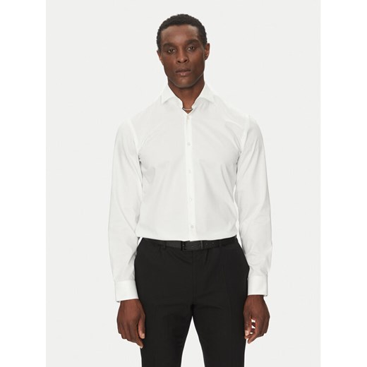 HUGO Koszula Kason 50482056 Biały Slim Fit ze sklepu MODIVO w kategorii Koszule męskie - zdjęcie 182704253