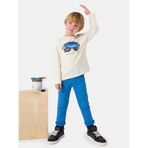 Mayoral Spodnie materiałowe 4539 Niebieski Slim Fit ze sklepu MODIVO w kategorii Spodnie dziewczęce - zdjęcie 182704254