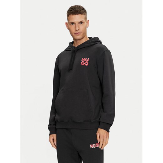 Hugo Bluza Dimonihood 50520159 Czarny Regular Fit ze sklepu MODIVO w kategorii Bluzy męskie - zdjęcie 182704264