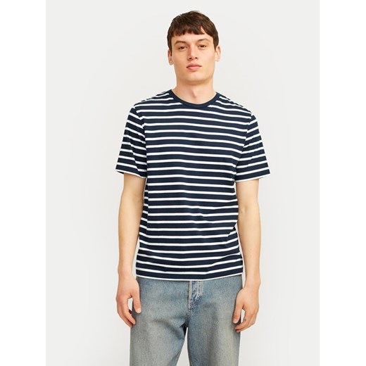Jack&Jones T-Shirt Organic Basic 12156101 Granatowy Slim Fit ze sklepu MODIVO w kategorii T-shirty męskie - zdjęcie 182704273