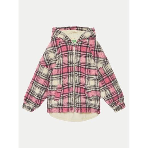 United Colors Of Benetton Kurtka przejściowa 29J8CN05O Różowy Regular Fit ze sklepu MODIVO w kategorii Kurtki dziewczęce - zdjęcie 182704274