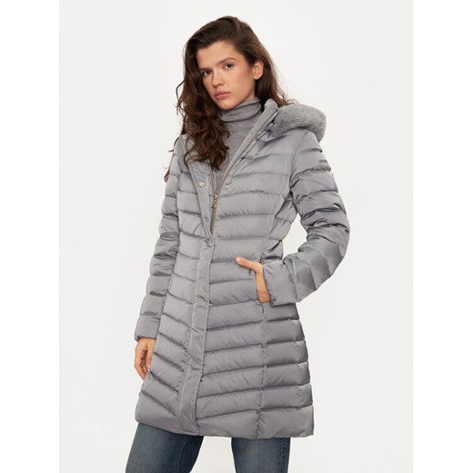 Geox Kurtka puchowa Bettanie W4626H T3122 F1787 Szary Regular Fit ze sklepu MODIVO w kategorii Kurtki damskie - zdjęcie 182704290