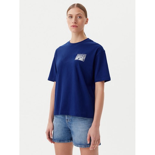 Napapijri T-Shirt S-Nice NP0A4IG4 Niebieski Regular Fit ze sklepu MODIVO w kategorii Bluzki damskie - zdjęcie 182704294