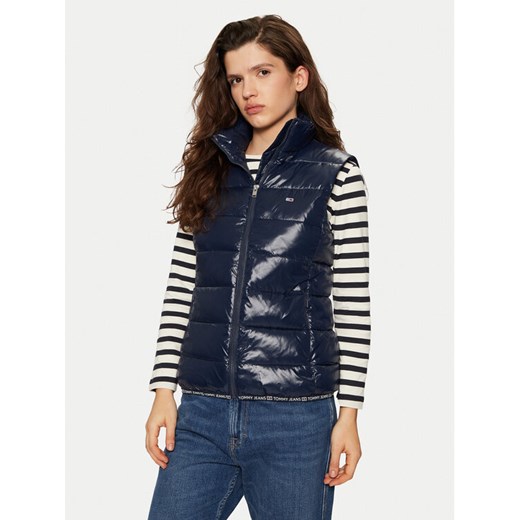 Tommy Jeans Bezrękawnik DW0DW19390 Granatowy Regular Fit ze sklepu MODIVO w kategorii Kamizelki damskie - zdjęcie 182704340