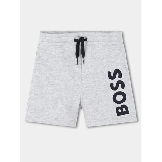 Boss Szorty sportowe J50580 S Szary Regular Fit 2Y MODIVO