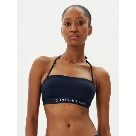 Tommy Hilfiger Góra od bikini UW0UW04136 Granatowy ze sklepu MODIVO w kategorii Stroje kąpielowe - zdjęcie 182704490