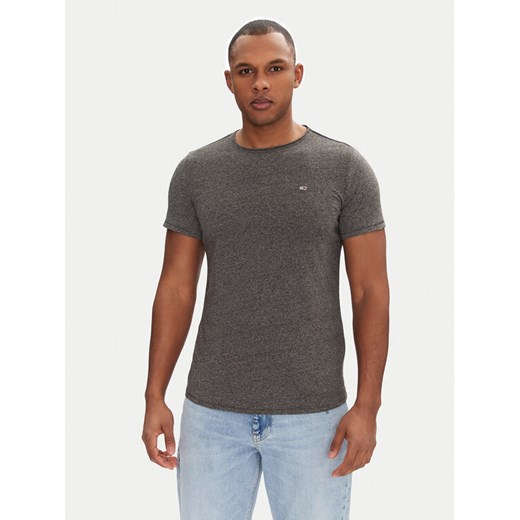 Tommy Jeans T-Shirt Jaspe DM0DM09586 Szary Slim Fit ze sklepu MODIVO w kategorii T-shirty męskie - zdjęcie 182704500
