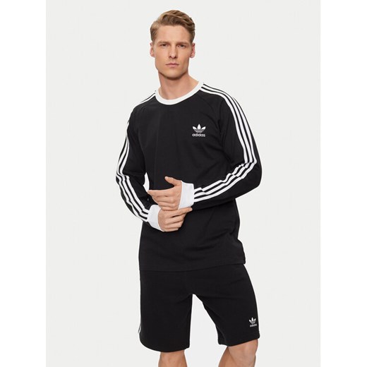 adidas Longsleeve Adicolor Classics 3-Stripes Long-Sleeve Top IA4877 Czarny Slim Fit ze sklepu MODIVO w kategorii T-shirty męskie - zdjęcie 182704502