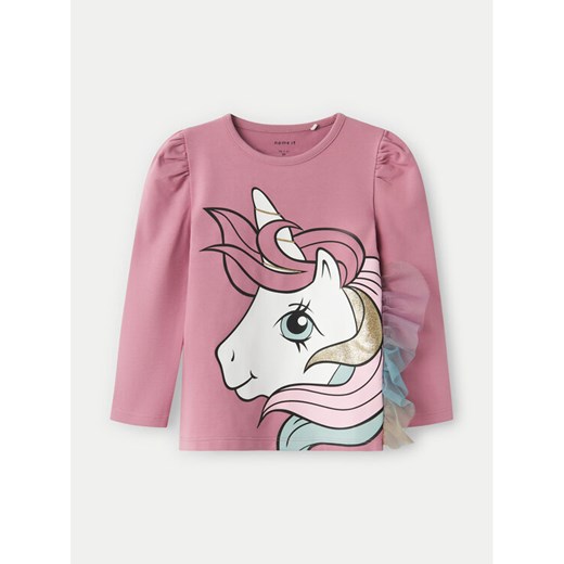 NAME IT Bluzka 13233940 Różowy Regular Fit ze sklepu MODIVO w kategorii Bluzki dziewczęce - zdjęcie 182704514