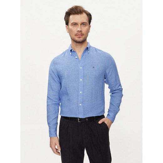 Tommy Hilfiger Koszula MW0MW34602 Niebieski Regular Fit ze sklepu MODIVO w kategorii Koszule męskie - zdjęcie 182704540
