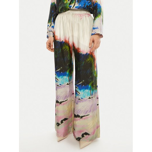 Munthe Spodnie materiałowe Arum 244140524418 Kolorowy Relaxed Fit ze sklepu MODIVO w kategorii Spodnie damskie - zdjęcie 182704581