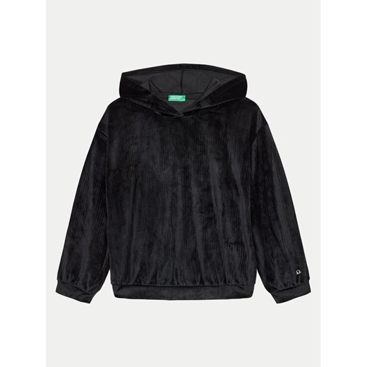 United Colors Of Benetton Bluza 37JBC203V Czarny Relaxed Fit ze sklepu MODIVO w kategorii Bluzy chłopięce - zdjęcie 182704591