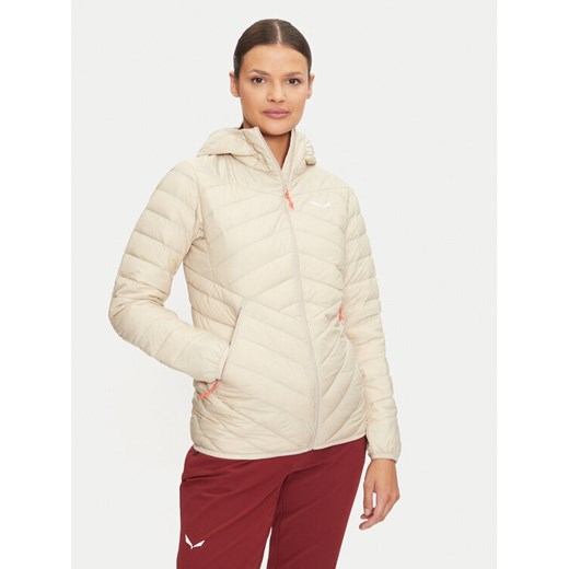 Salewa Kurtka puchowa Brenda 27884 Beżowy Regular Fit ze sklepu MODIVO w kategorii Kurtki damskie - zdjęcie 182704654