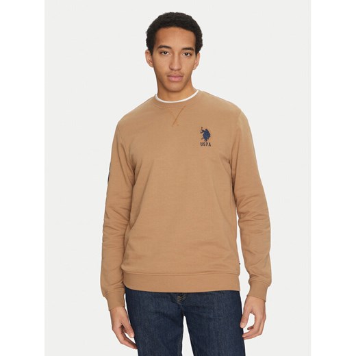 U.S. Polo Assn. Bluza MUP2256 Beżowy Regular Fit ze sklepu MODIVO w kategorii Bluzy męskie - zdjęcie 182704701