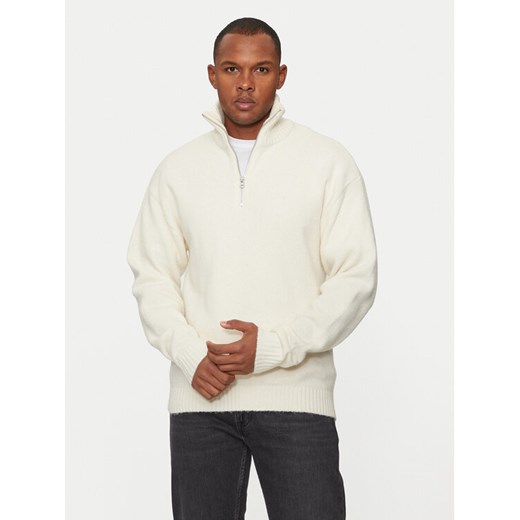 Jack&Jones Sweter Ollie 12241817 Écru Relaxed Fit ze sklepu MODIVO w kategorii Swetry męskie - zdjęcie 182704712