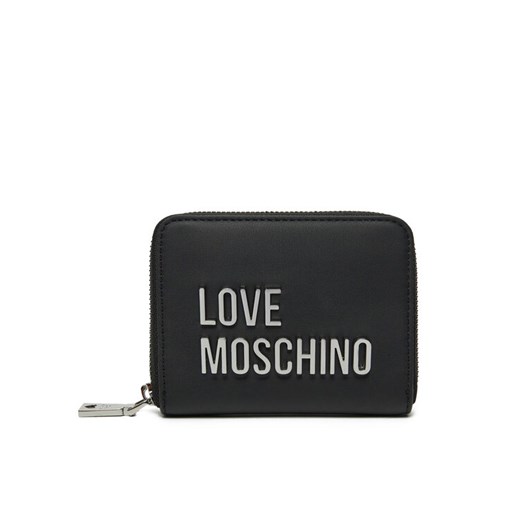 LOVE MOSCHINO Duży Portfel Damski JC5613PP1MKD000B Czarny ze sklepu MODIVO w kategorii Portfele damskie - zdjęcie 182704793