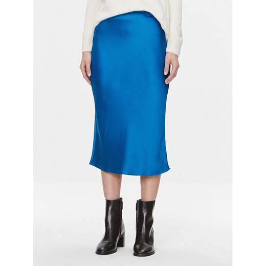 Samsøe Samsøe Spódnica midi Agneta F22300195 Niebieski Regular Fit ze sklepu MODIVO w kategorii Spódnice - zdjęcie 182704802