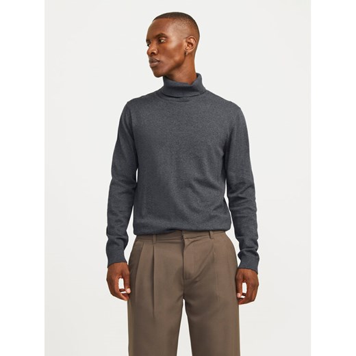 Jack&Jones Golf Basic 12258051 Szary Regular Fit ze sklepu MODIVO w kategorii Swetry męskie - zdjęcie 182704821