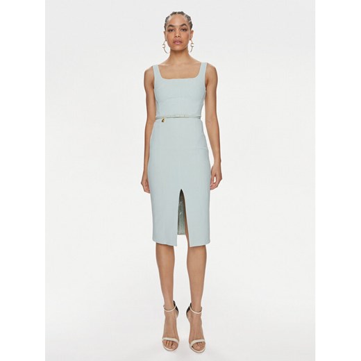 Elisabetta Franchi Sukienka koktajlowa AB-538-41E2-V380 Zielony Slim Fit ze sklepu MODIVO w kategorii Sukienki - zdjęcie 182704852