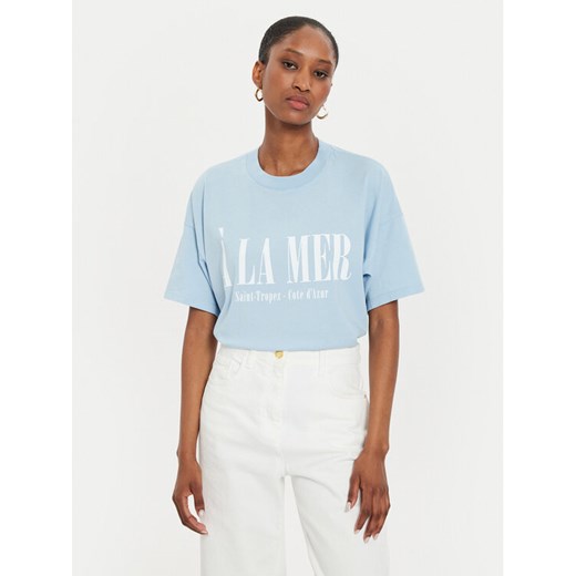 ViCOLO T-Shirt RB0083 Błękitny Regular Fit ze sklepu MODIVO w kategorii Bluzki damskie - zdjęcie 182705042