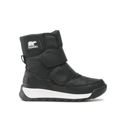 Sorel Śniegowce Childrens Whitney II Strap Wp NC3919-010 Czarny ze sklepu MODIVO w kategorii Buty zimowe dziecięce - zdjęcie 182705043