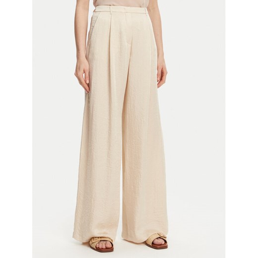 Marella Spodnie palazzo Silico 2513131125 Écru Wide Leg ze sklepu MODIVO w kategorii Spodnie damskie - zdjęcie 182705052