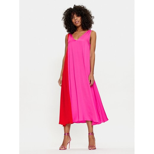 Lola Casademunt by Maite Sukienka codzienna MS2416023 123 Różowy Relaxed Fit ze sklepu MODIVO w kategorii Sukienki - zdjęcie 182705104