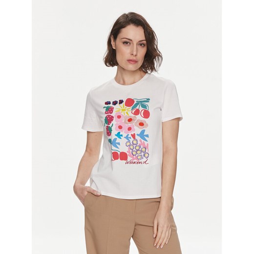 Weekend Max Mara T-Shirt Cinema 2415971061 Écru Regular Fit XS MODIVO
