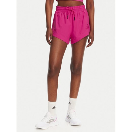 adidas Szorty sportowe Z.N.E. Woven JP4195 Różowy Loose Fit ze sklepu MODIVO w kategorii Szorty - zdjęcie 182705232
