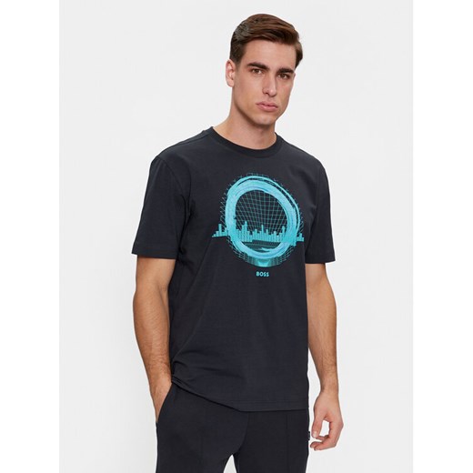 Boss T-Shirt Tee 8 50506372 Granatowy Regular Fit ze sklepu MODIVO w kategorii T-shirty męskie - zdjęcie 182705283