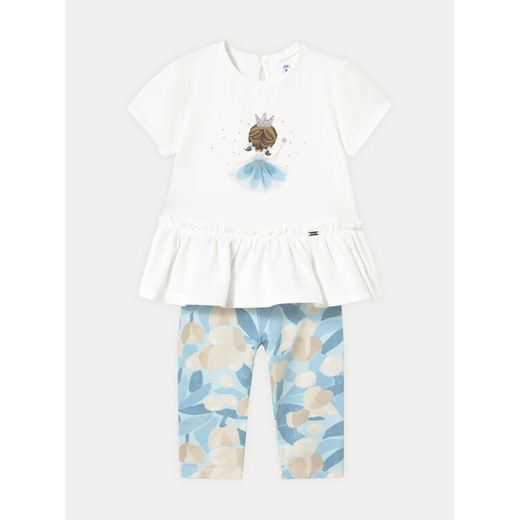 Mayoral Komplet t-shirt i legginsy 1735 Niebieski Regular Fit ze sklepu MODIVO w kategorii Komplety niemowlęce - zdjęcie 182705360