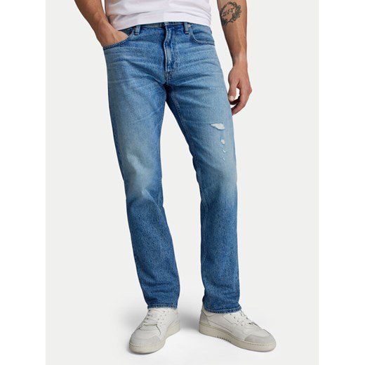 G-Star Raw Jeansy Mosa D23692-D503 Niebieski Straight Fit ze sklepu MODIVO w kategorii Jeansy męskie - zdjęcie 182705384