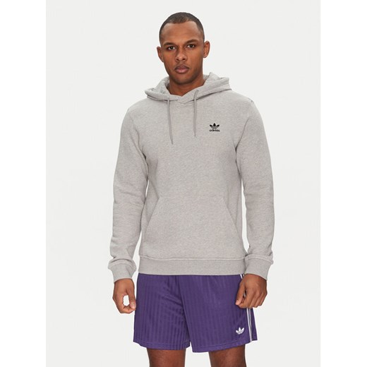 adidas Bluza Trefoil Essentials JD2405 Szary Regular Fit ze sklepu MODIVO w kategorii Bluzy męskie - zdjęcie 182705442