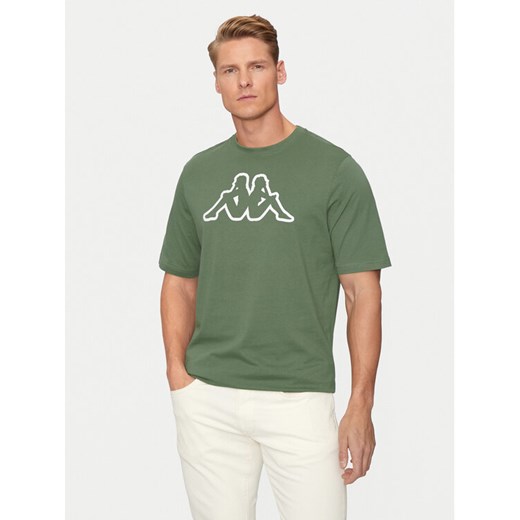 Kappa T-Shirt Logo Korpo Cromen 303HZ70 Zielony Regular Fit ze sklepu MODIVO w kategorii T-shirty męskie - zdjęcie 182705514
